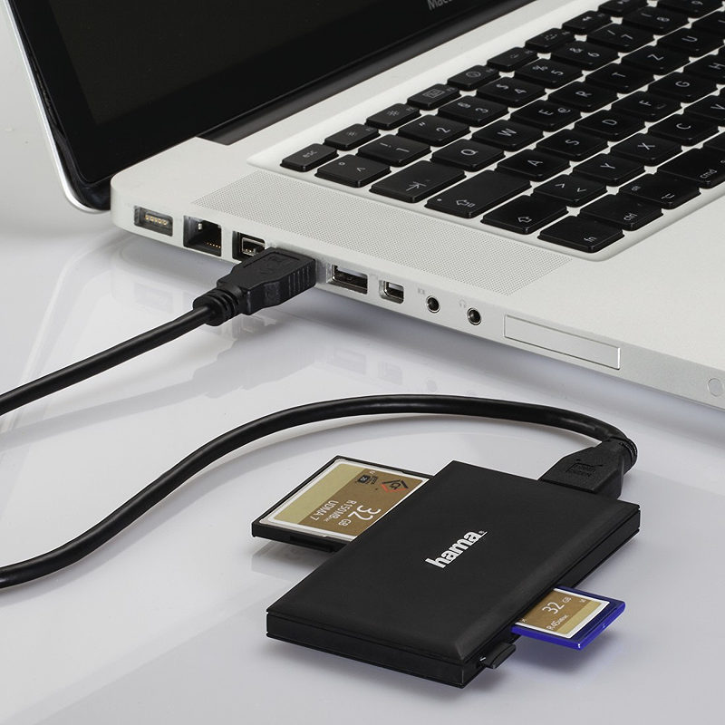 Hama 00181018 kortlæser USB 3.2 Gen 1 (3.1 Gen 1) Type-A Sort