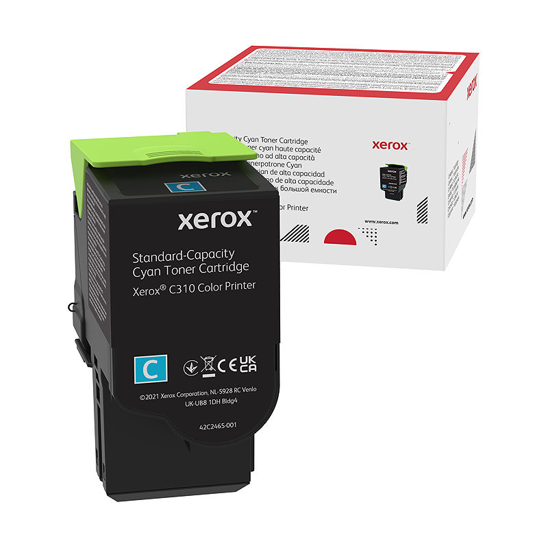 Xerox C310/C315 cyan tonerpatron med standardkapacitet (2.000 sider)