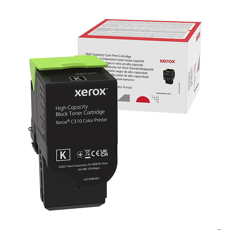 Xerox C310/C315 sort tonerpatron med stor kapacitet (8.000 sider)