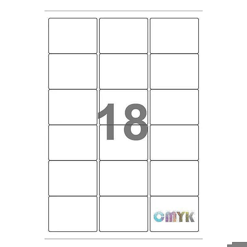 Universal label A4 63,5 x46,6 18*etiket