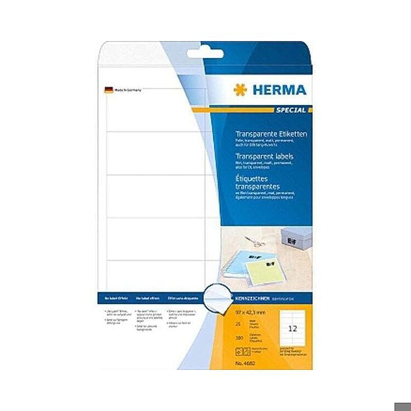 Etiket HERMA Transp 97x42,3mm