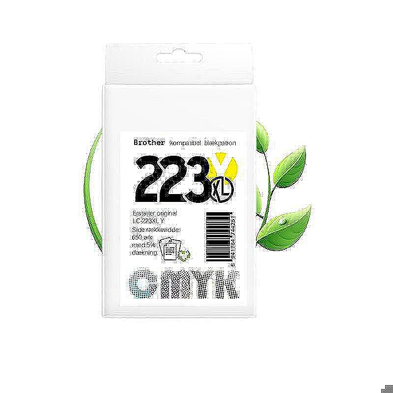 Brother LC223XL Y blæk CMYK