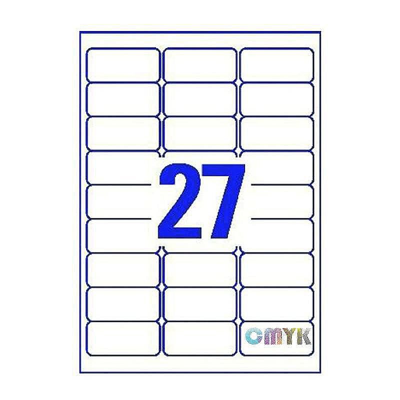 Universal label A4 70 x32 27*etiket