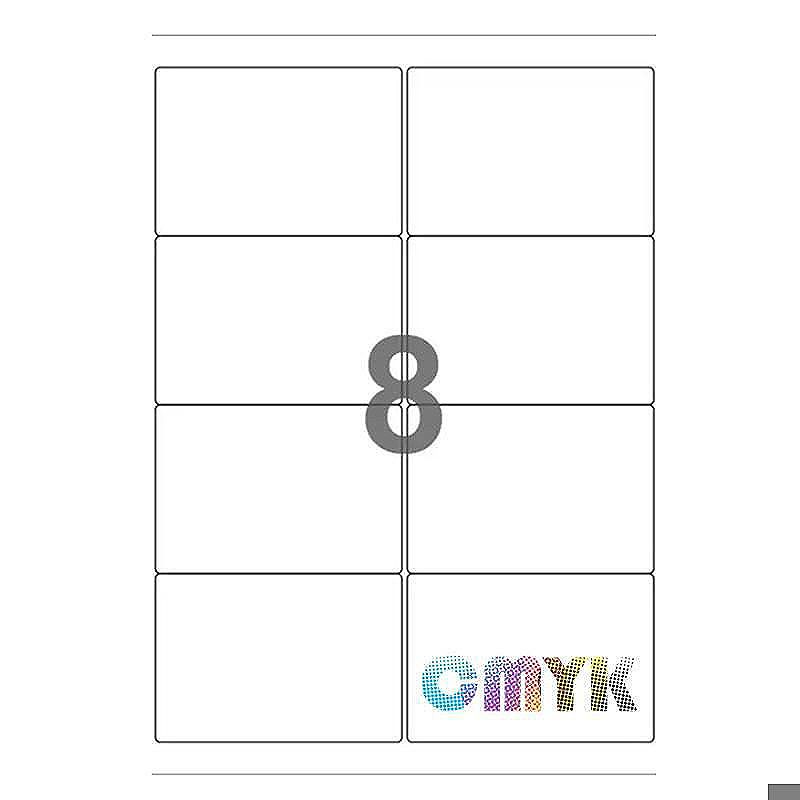 Universal label A4 105 x70 8*etiket