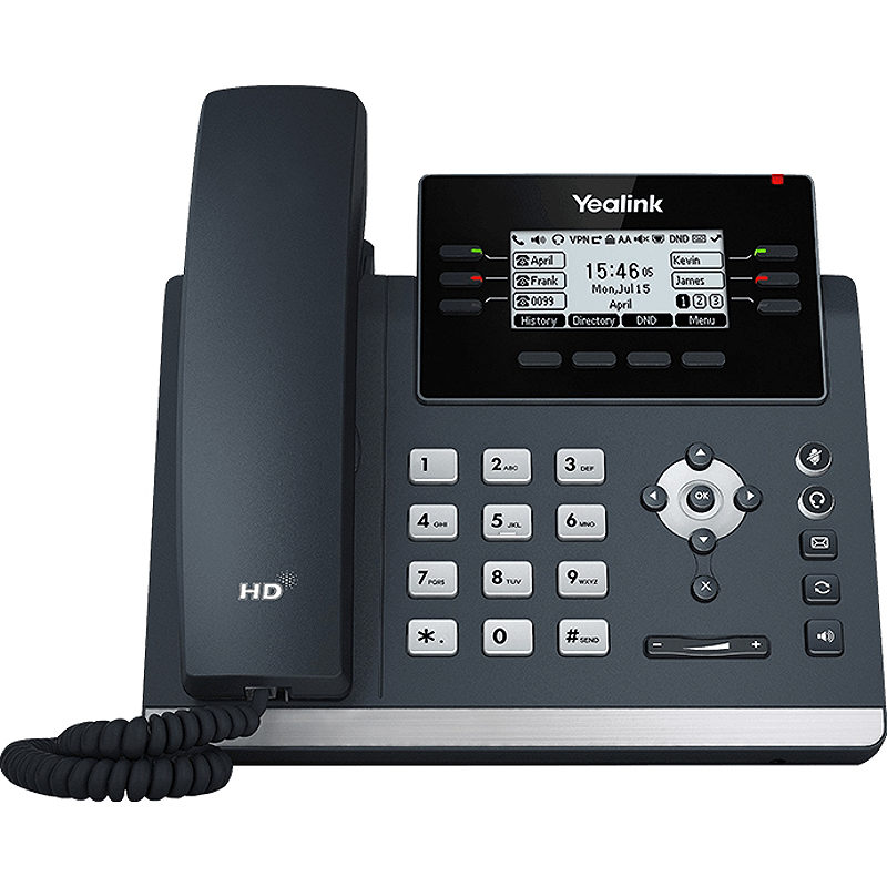Yealink SIP T42U IP-telefon Grå LCD Wi-Fi