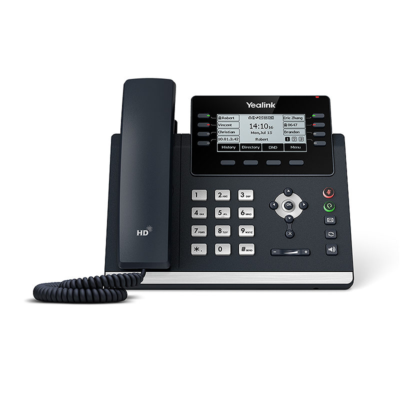Yealink SIP-T43U IP-telefon Grå 12 Linier LCD Wi-Fi