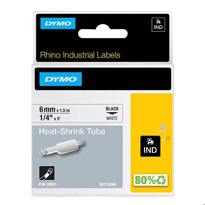 DYMO Rhino industrielle varmekrympbare kabelmærkningsrør