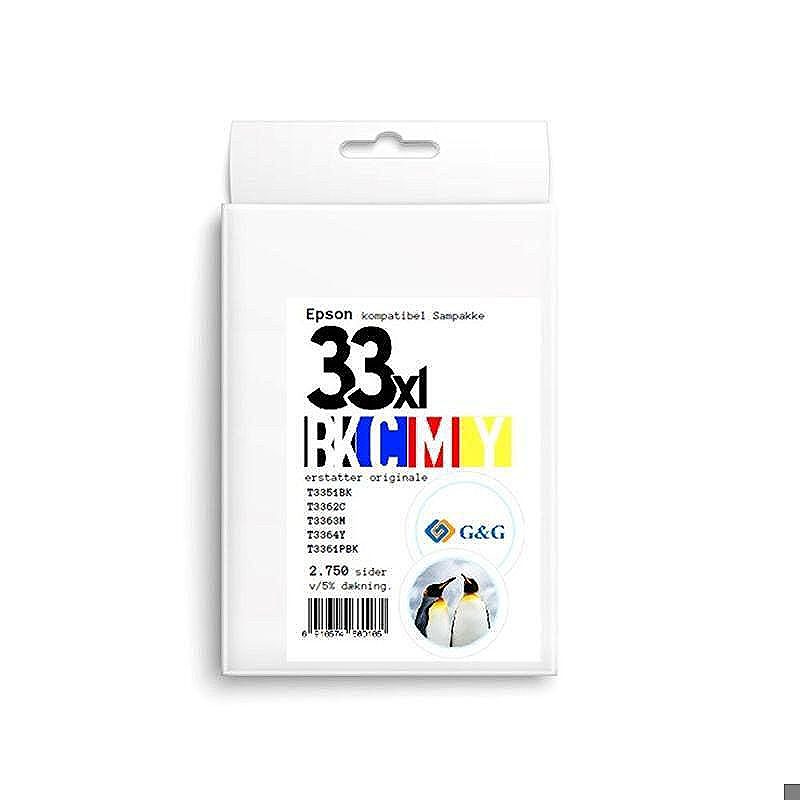 Epson 33XL blæk sampak CMYK