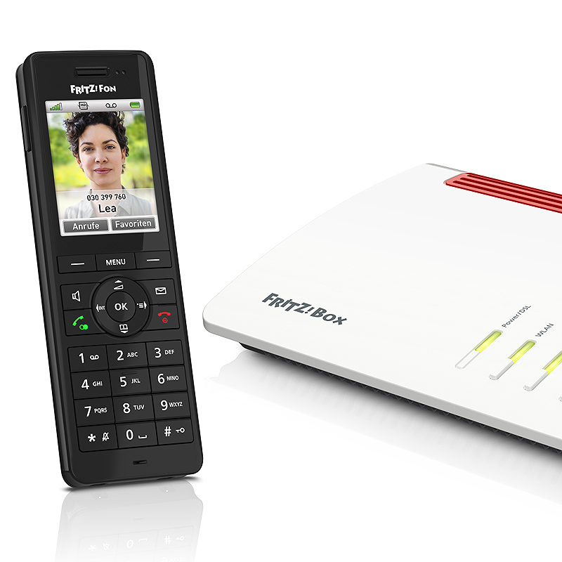 Fon FRITZ! X6 DECT telefon Nummervisning Sort - Billede 2
