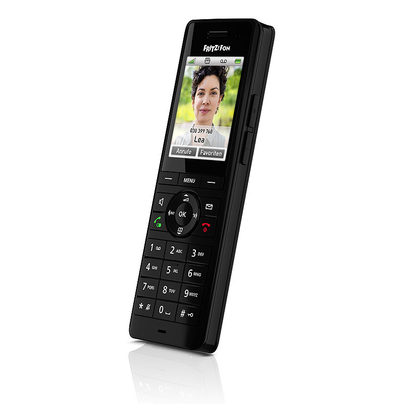 Fon FRITZ! X6 DECT telefon Nummervisning Sort - Billede 3
