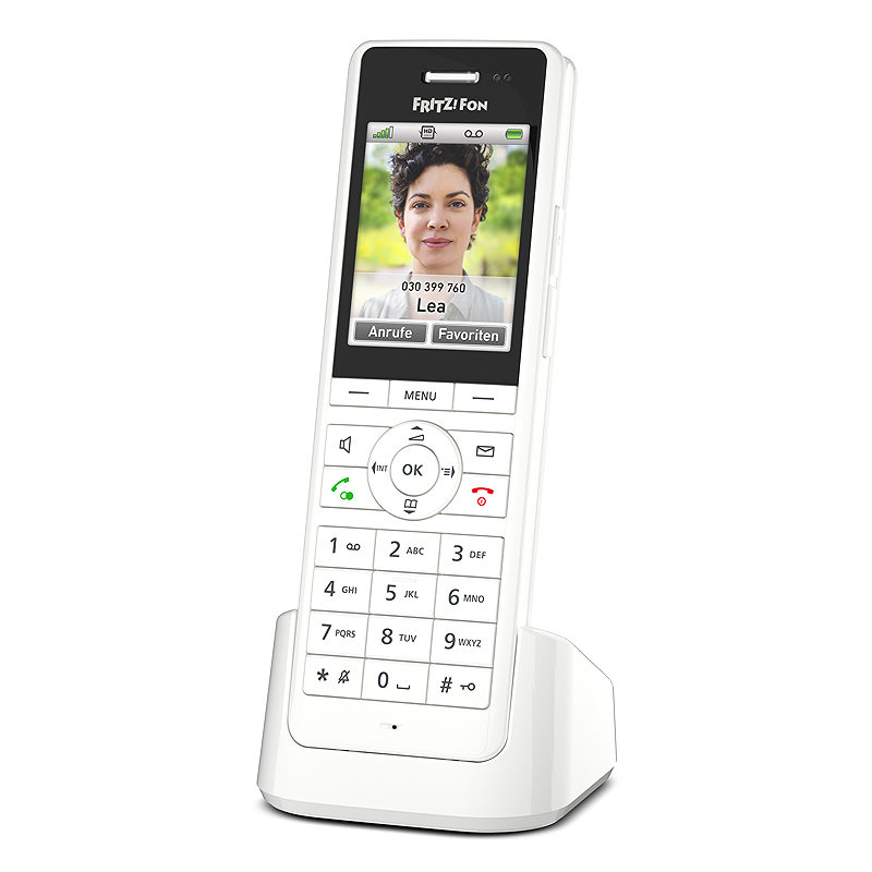 Fon FRITZ! X6 DECT telefon Nummervisning Hvid