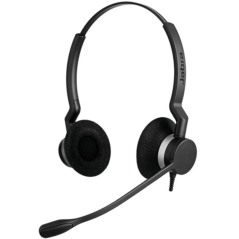 Jabra Biz 2300 Headset Ledningsført Kontor/Callcenter Bluetooth Sort