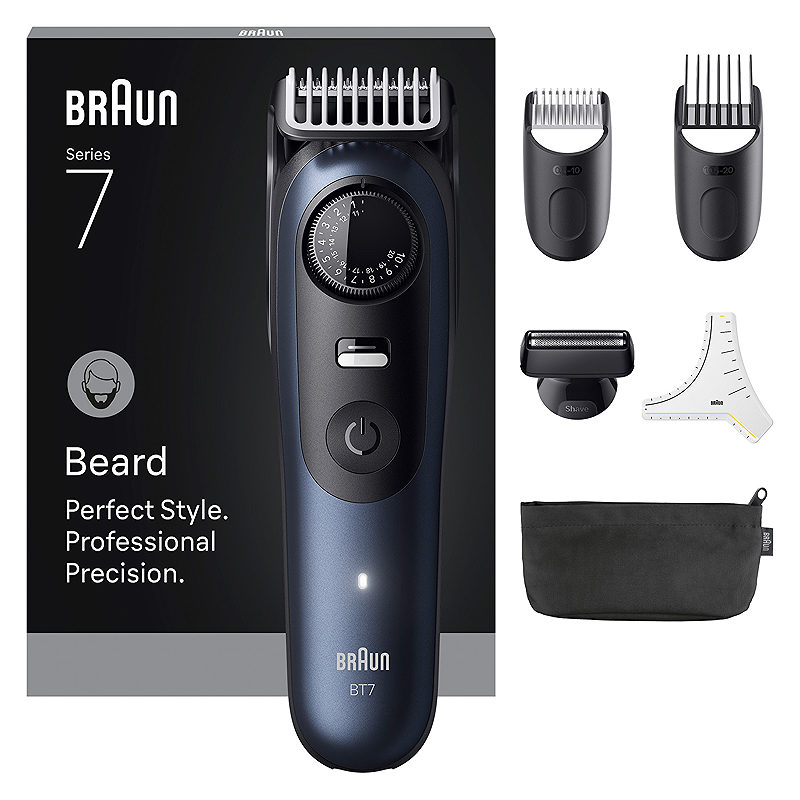 Braun BeardTrimmer 7 BT7520 Batteri 40 2 cm Våd og tør Sort, Blå