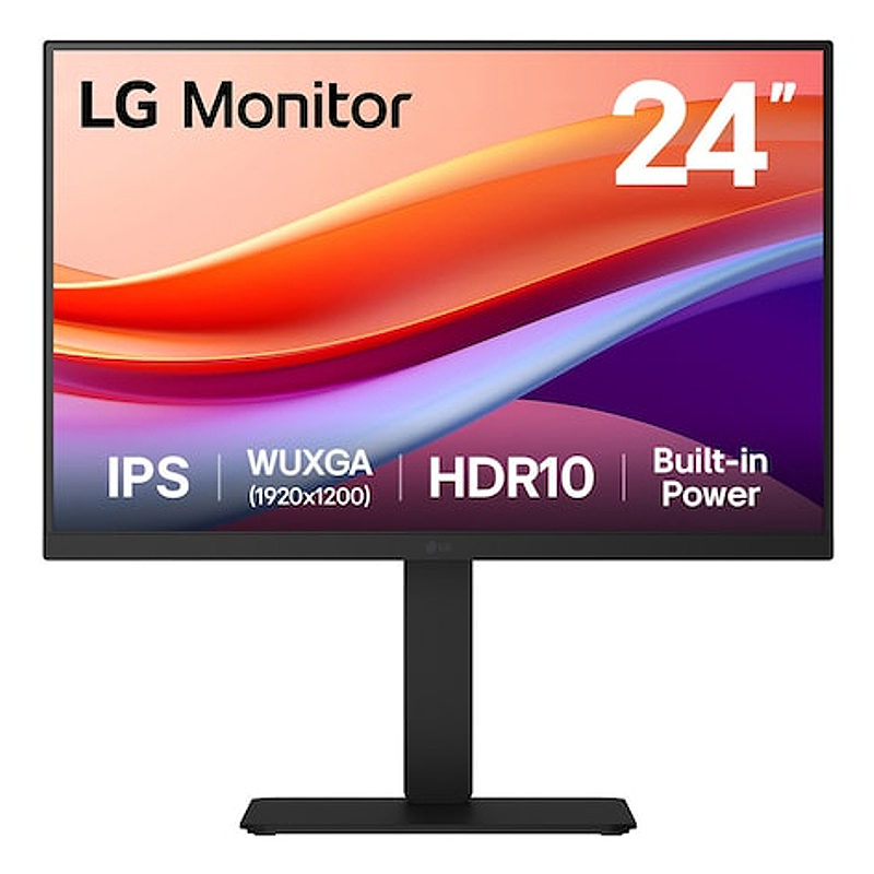 LG 24BA55W-B computerskærm 61 cm (24") 1920 x 1200 pixel WUXGA Sort