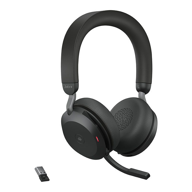 Jabra Evolve2 75 Headset Trådløs Kontor/Callcenter Bluetooth Sort - Billede 3