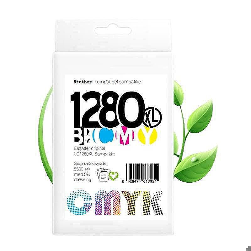 Brother LC1280 blæk sampak CMYK