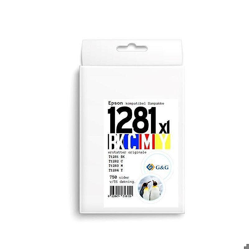 Epson 1281 blæk sampak CMYK