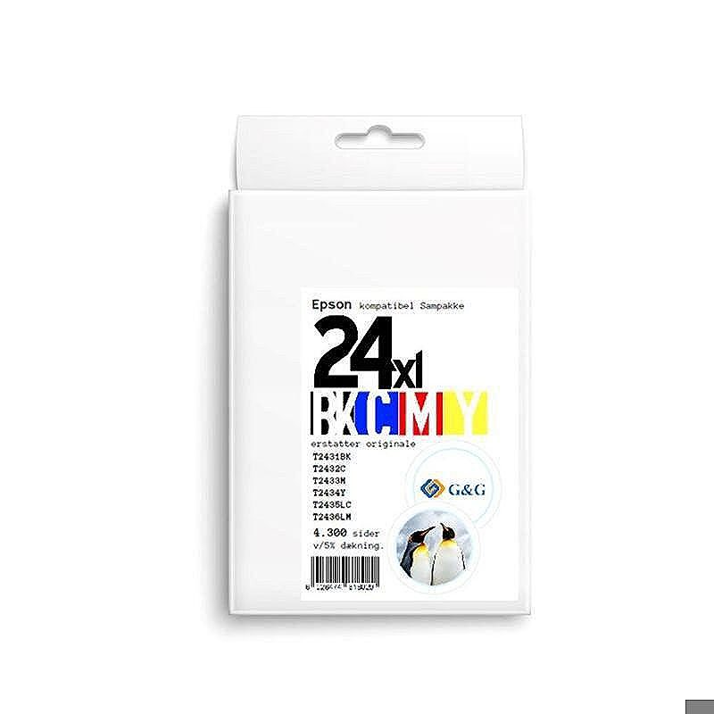 Epson 24XL blæk sampak CMYK