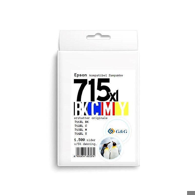 Epson 715 blæk sampak CMYK