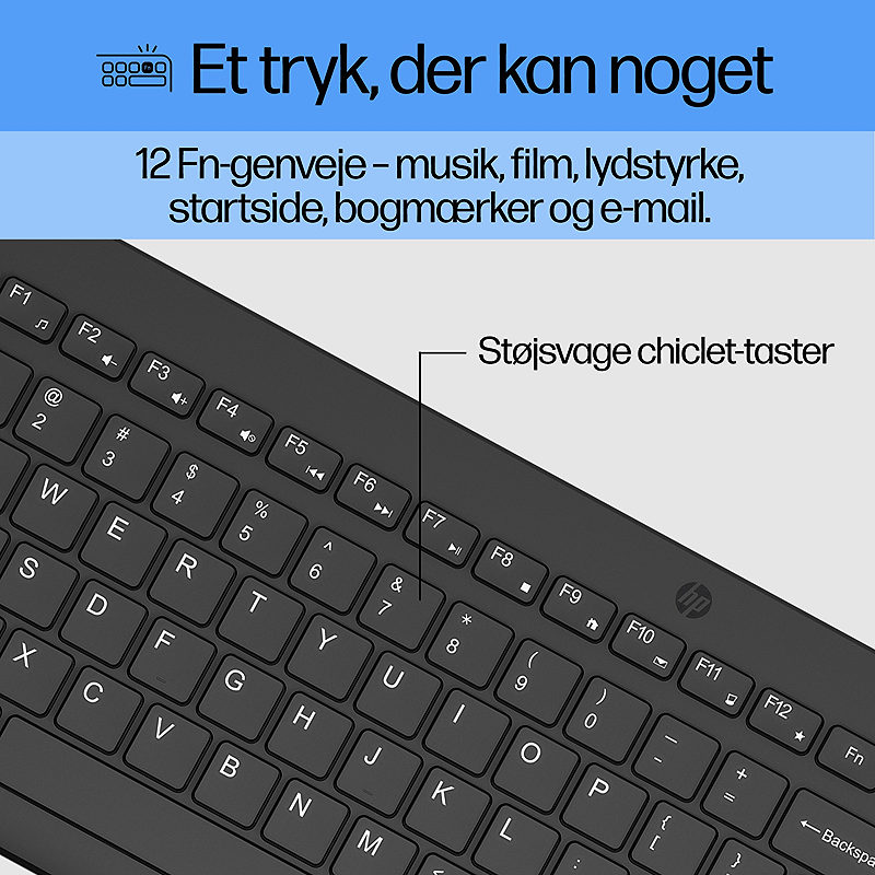 HP 330 kombination af trådløs mus og tastatur - Billede 8