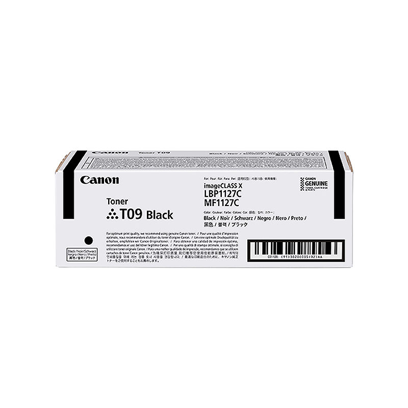 Canon TONER T09 BK tonerpatron 1 stk Original Sort