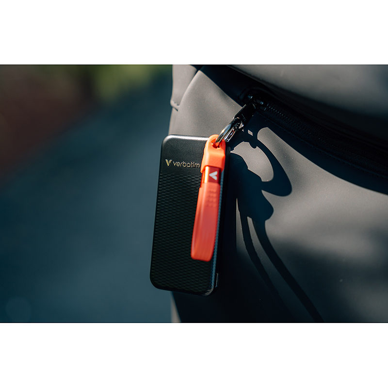 Verbatim Pocket SSD 1 TB USB Type-C 3.2 Gen 2 (3.1 Gen 2) Sort, Rød