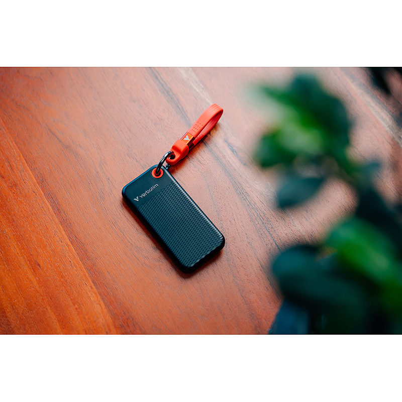 Verbatim Pocket SSD 1 TB USB Type-C 3.2 Gen 2 (3.1 Gen 2) Sort, Rød