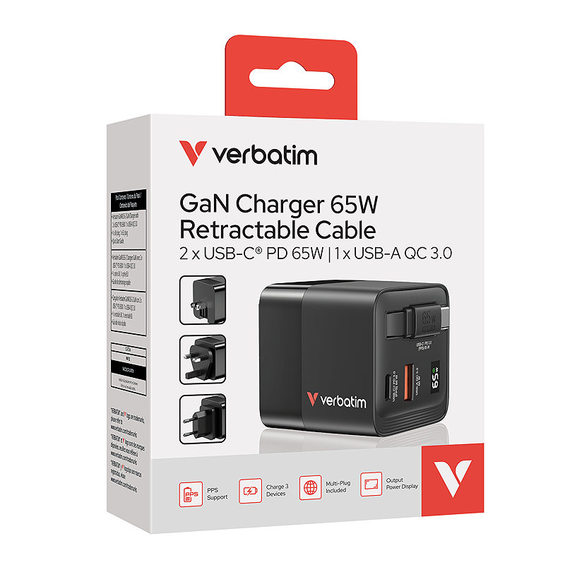 Verbatim GaN Charger 65W