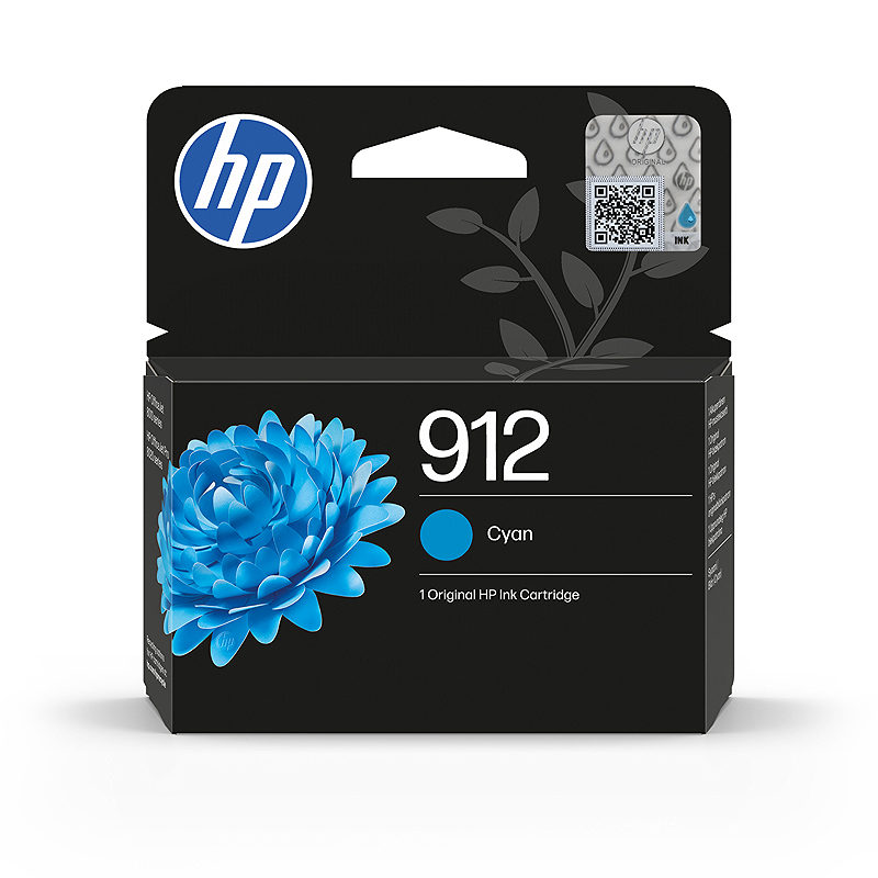 HP 912 Original Ink-blækpatron, cyan