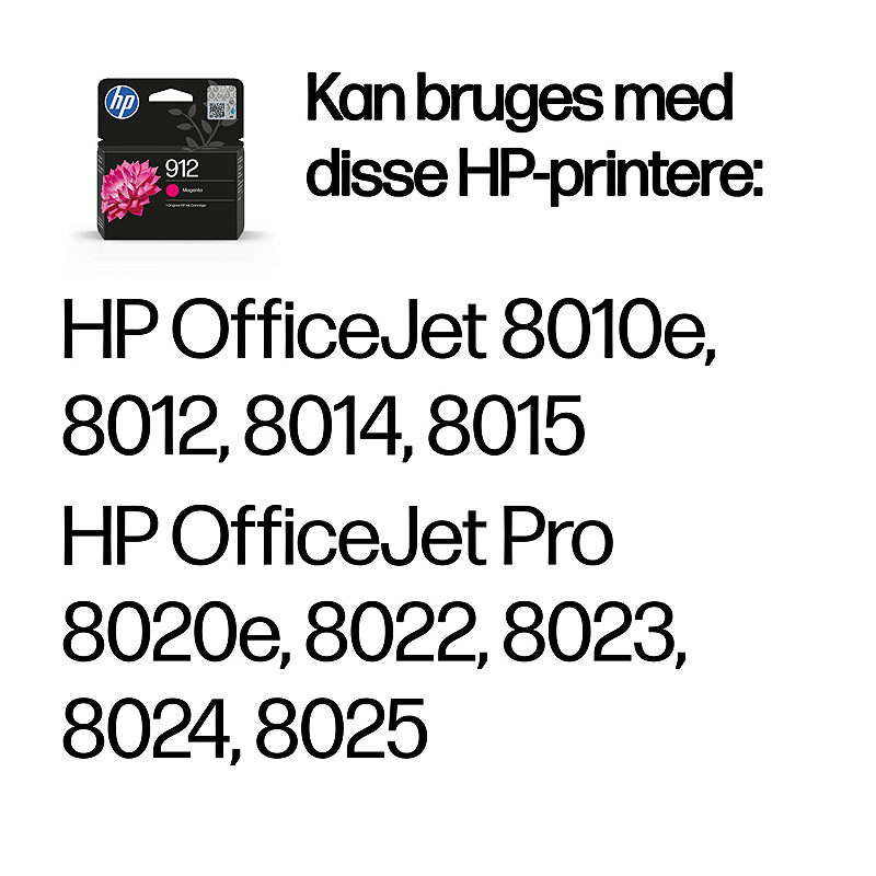 HP 912 Original Ink-blækpatron, magenta - Billede 2