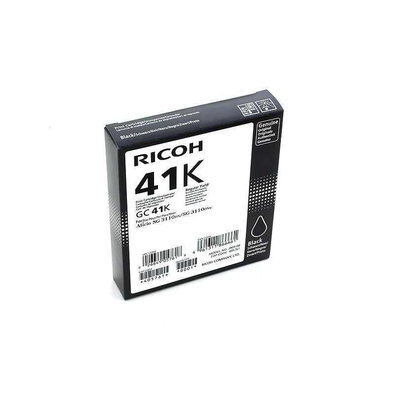 Ricoh 405761 blækpatron 1 stk Original Standard udbytte Foto sort