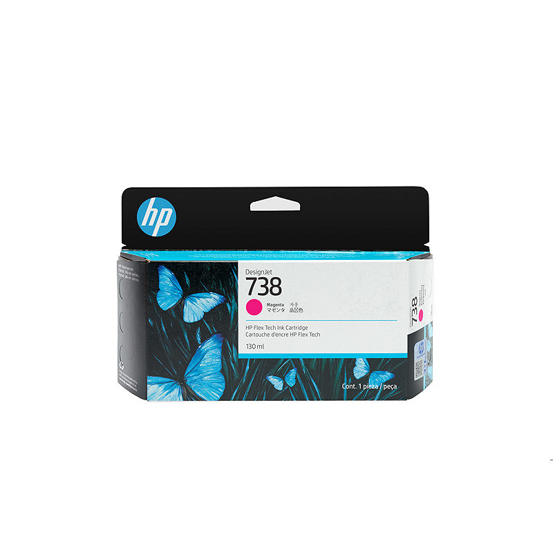 HP 738 130-ml Magenta DesignJet Ink Cartridge