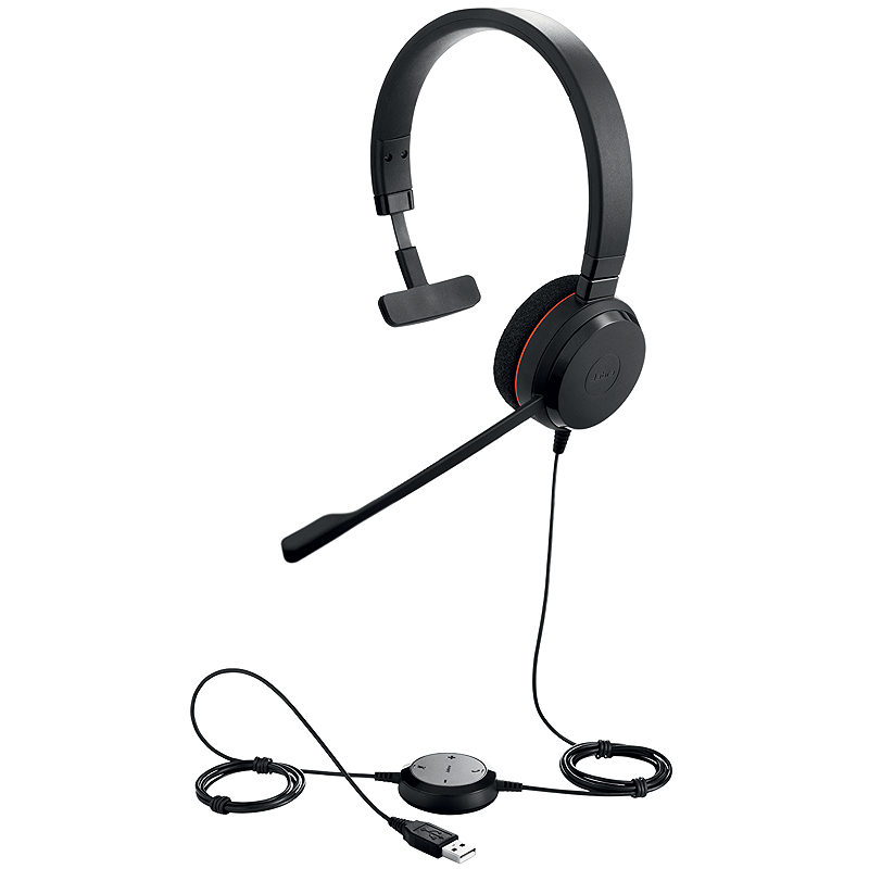 Jabra Evolve 20 Headset Ledningsført Kontor/Callcenter USB Type-A Sort - Billede 2