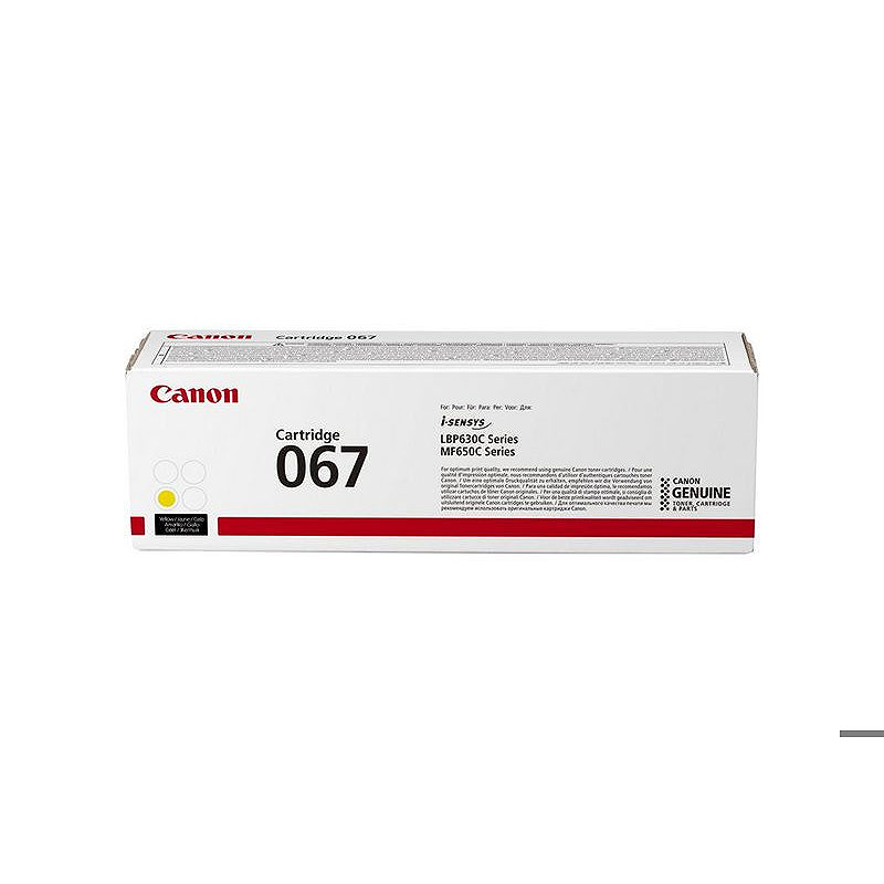 Canon 067 tonerpatron 1 stk Original Gul