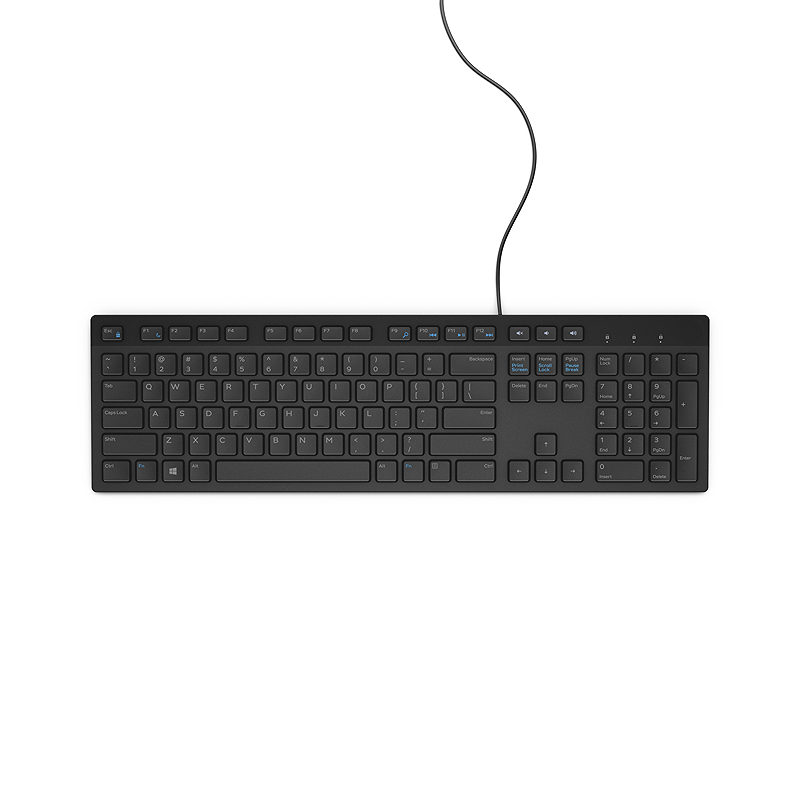 DELL KB216 tastatur Universel USB QWERTY US International Sort