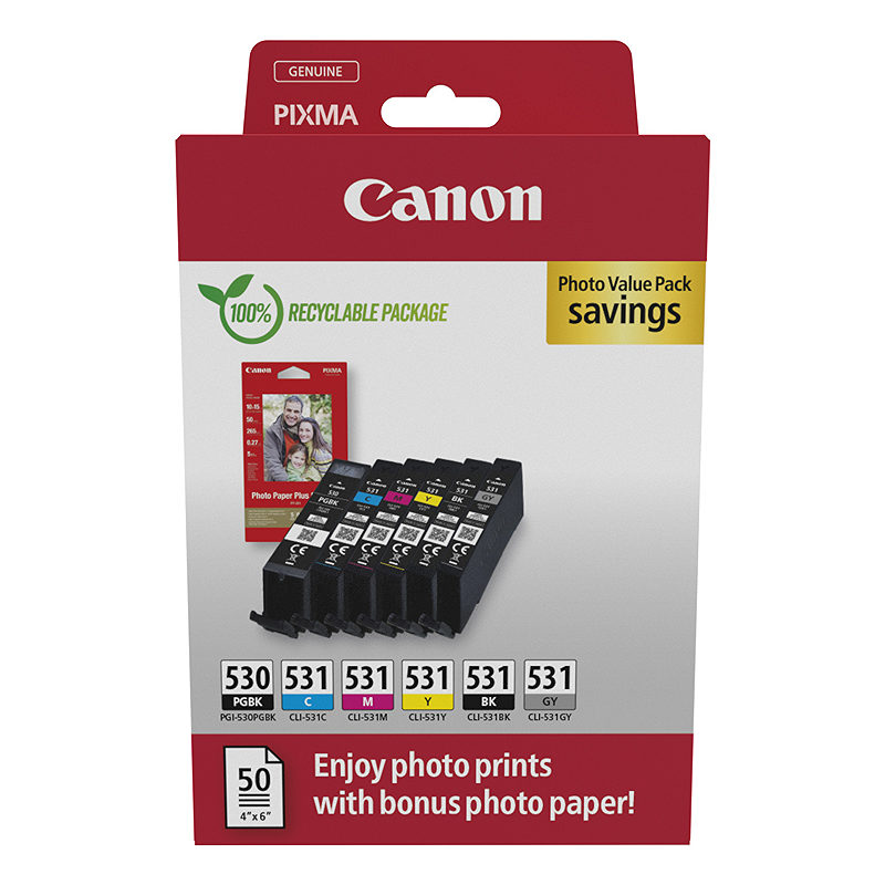Canon PGI-530/CLI-531 PVP ink cartridge