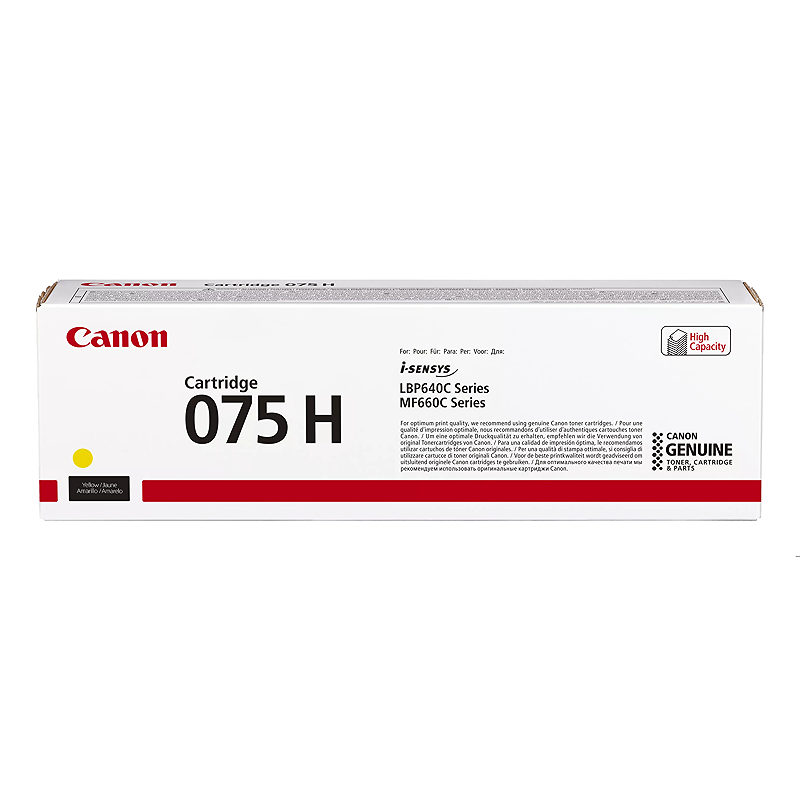 Canon 075 H tonerpatron 1 stk Original Gul