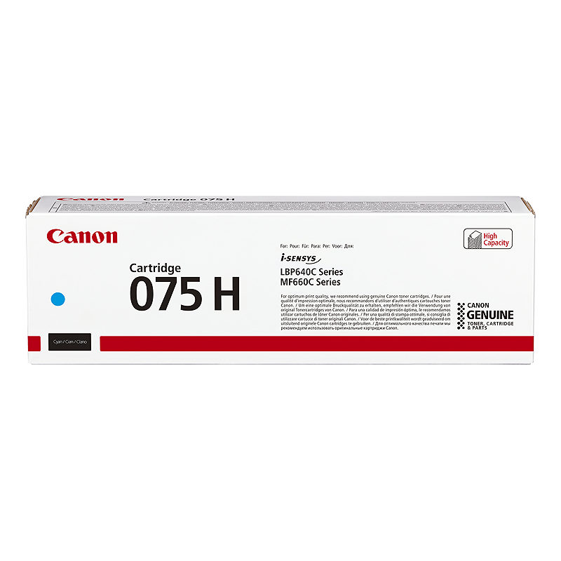 Canon 075 H tonerpatron 1 stk Original Blå