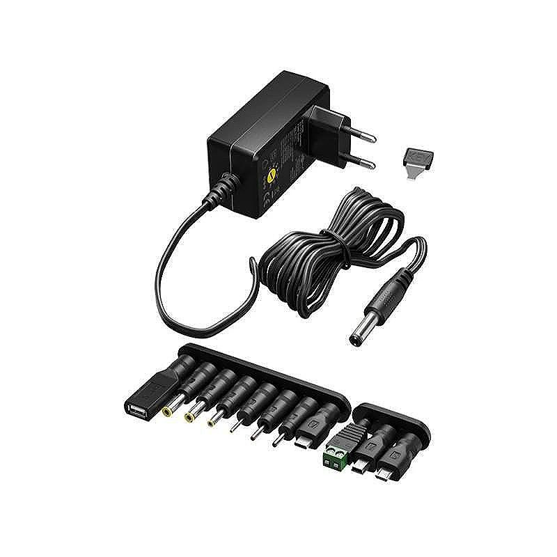 Universal 3-12V oplader Goobay