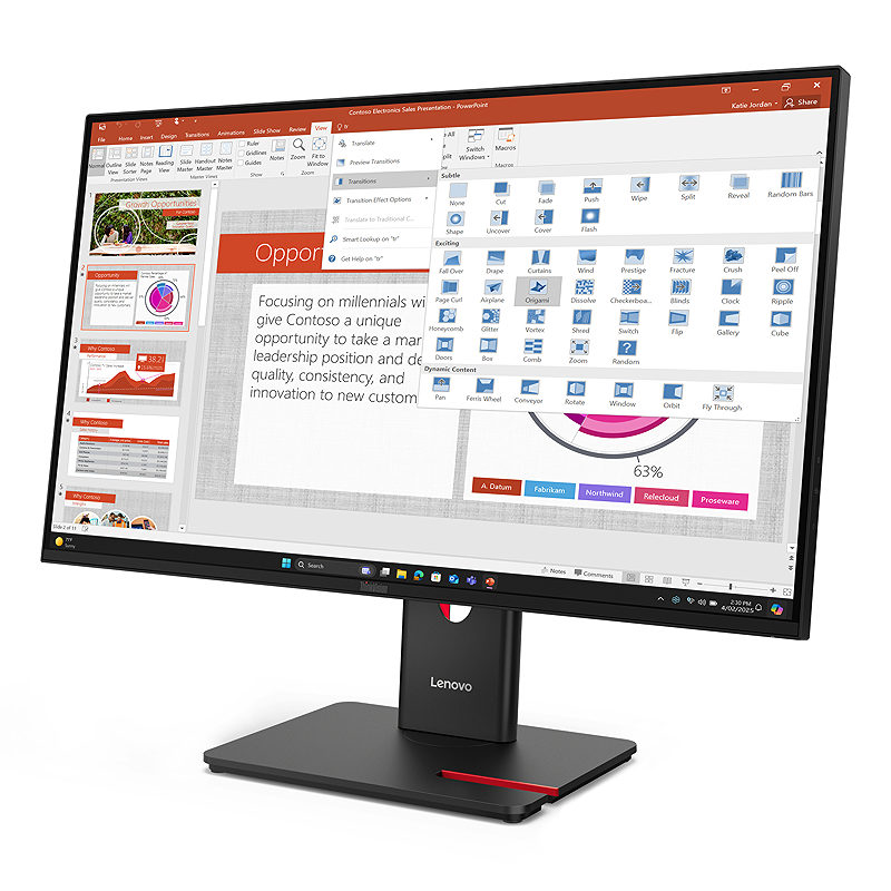 Lenovo ThinkVision T27-40 computer monitor - Billede 2