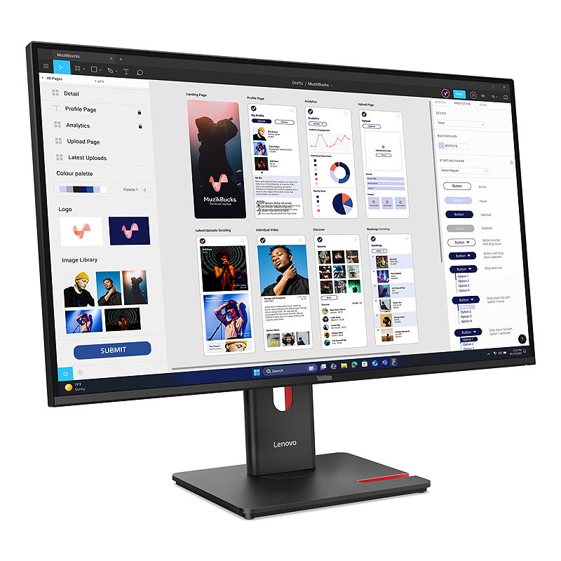 Lenovo ThinkVision T32UD-40 computer monitor - Billede 3