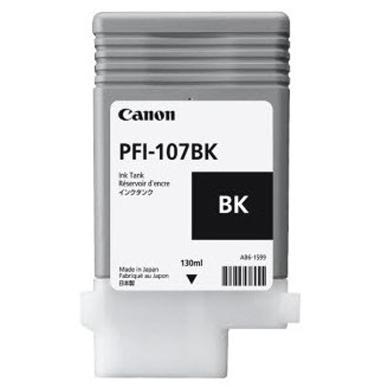 Canon PFI-107BK blækpatron 1 stk Original Sort