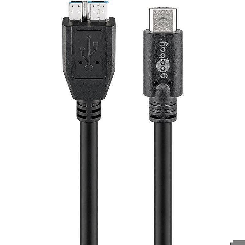 USB-C til micro-B 3.0  0,6m kabel