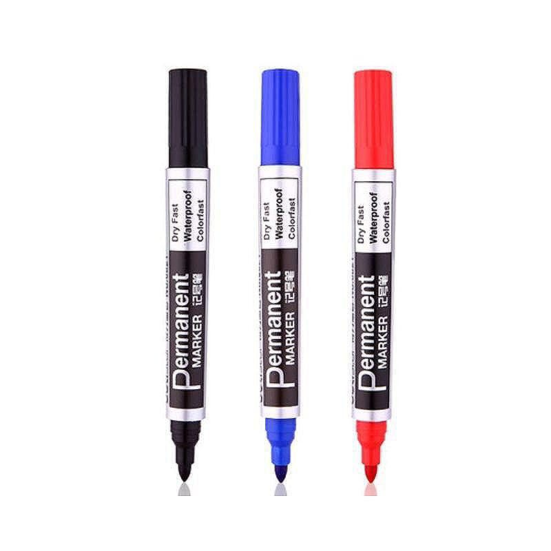 Permanent marker, tusch Blå