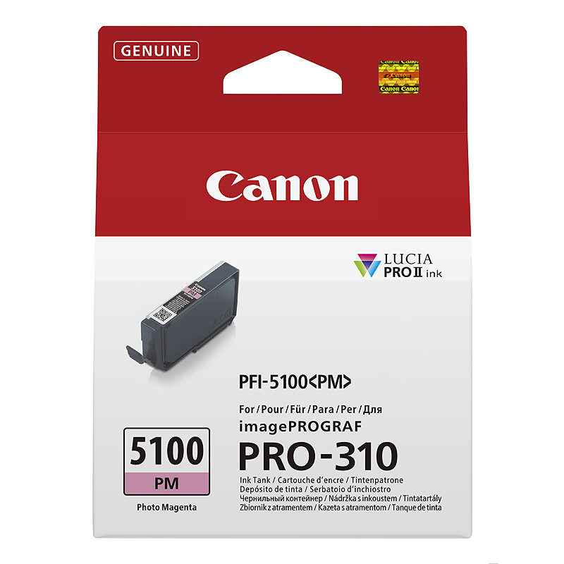 Canon PFI-5100 PM blækpatron 1 stk Original Foto magenta