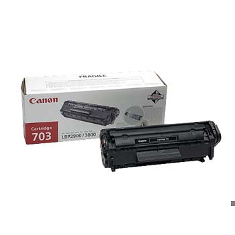 Canon Toner CRG703 Black tonerpatron 3 stk Original Sort