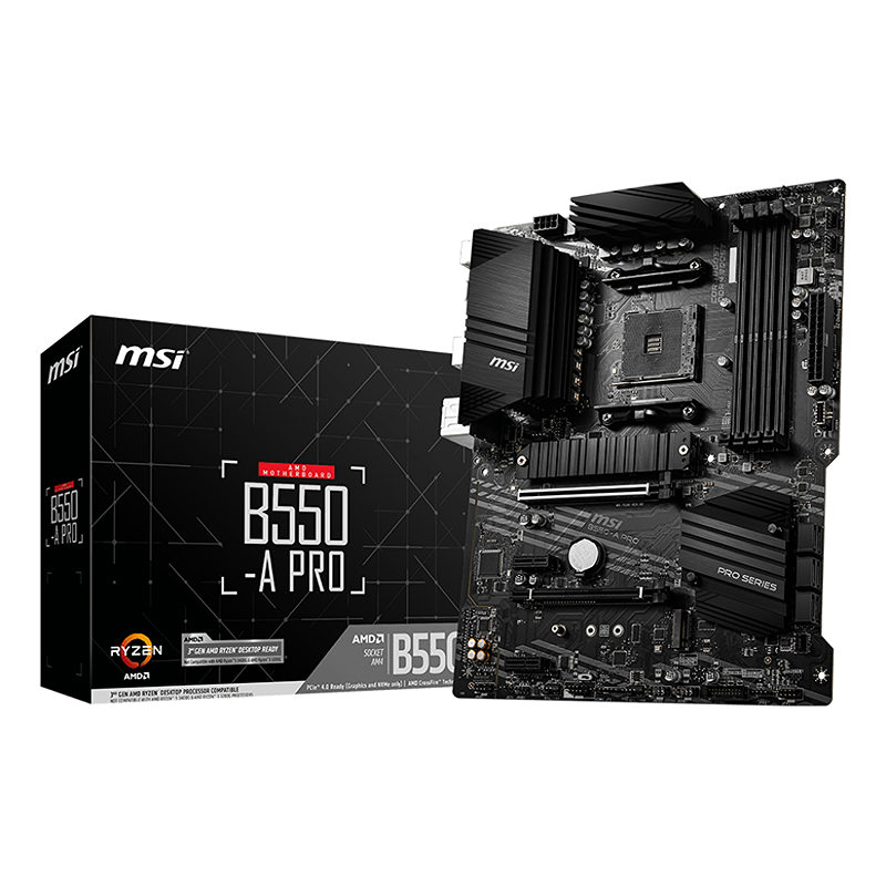 MSI B550-A PRO bundkort AMD B550 Stik AM4 ATX
