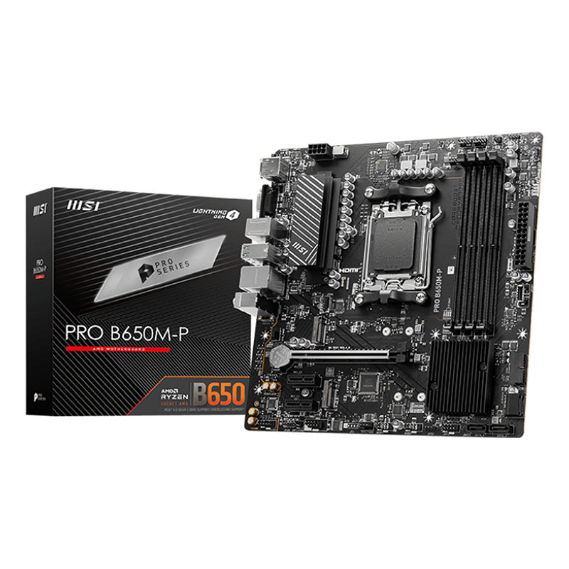 MSI PRO B650M-P bundkort AMD B650 Sokkel AM5 micro ATX
