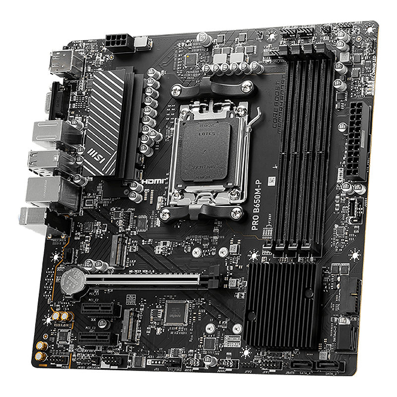 MSI PRO B650M-P bundkort AMD B650 Sokkel AM5 micro ATX - Billede 3