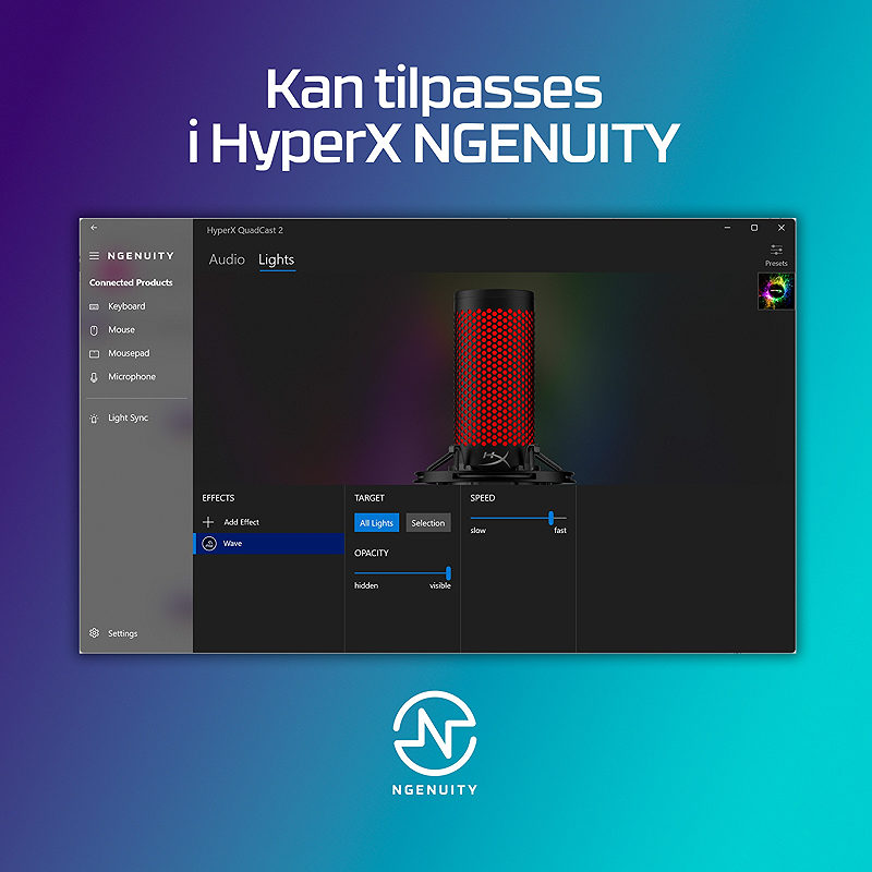 HyperX QuadCast 2 – USB Microphone (sort) - Billede 13